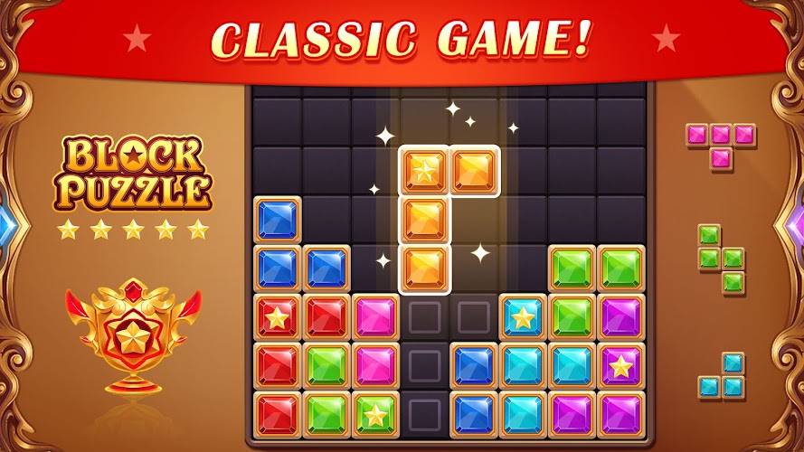 Block Puzzle: Diamond Star ဖန်သားပြင်ဓာတ်ပုံ 0