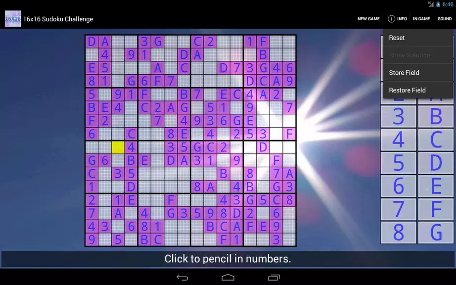 16x16 Sudoku Challenge HD Ảnh chụp màn hình 3