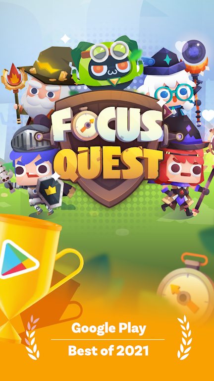 Focus Quest: Pomodoro adhd app ဖန်သားပြင်ဓာတ်ပုံ 0