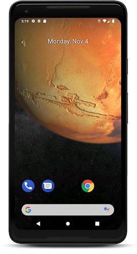 Mars 3D Live Wallpaper Schermafbeelding 0