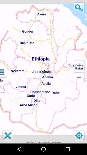 Map of Ethiopia offline Ảnh chụp màn hình 0