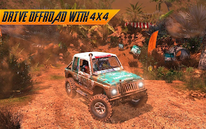 Offroad Jeep Driving Simulator Schermafbeelding 2