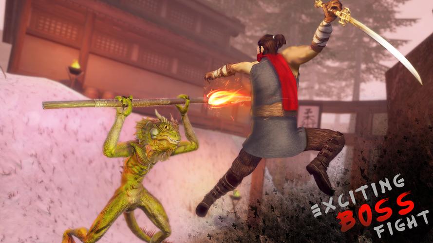 Ninja Shadow Fighting Games 3D ဖန်သားပြင်ဓာတ်ပုံ 3