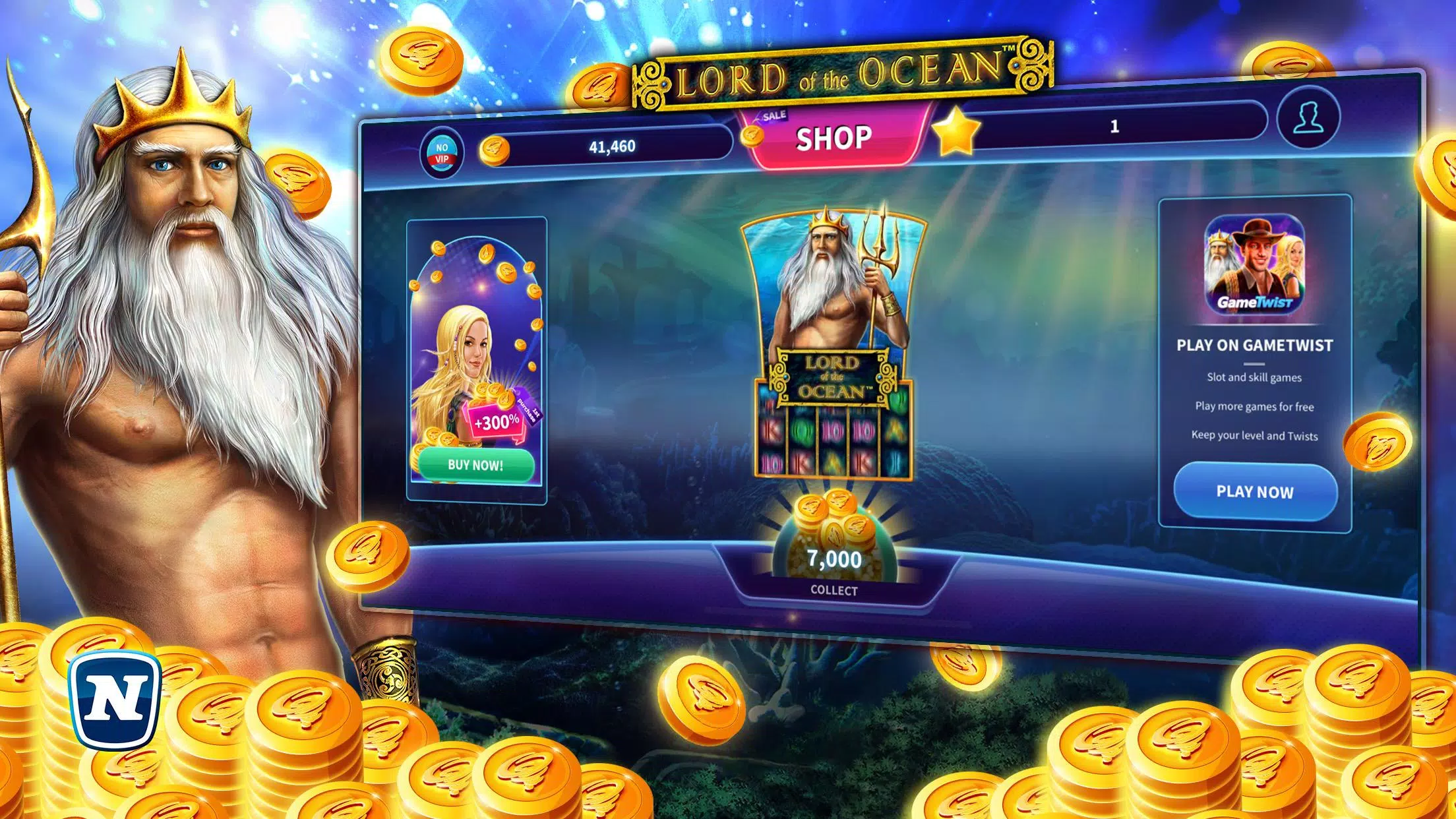 Lord of the Ocean™ Slot 스크린샷 1