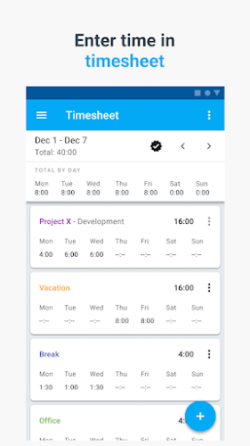 Schermata Clockify — Time Tracker 3