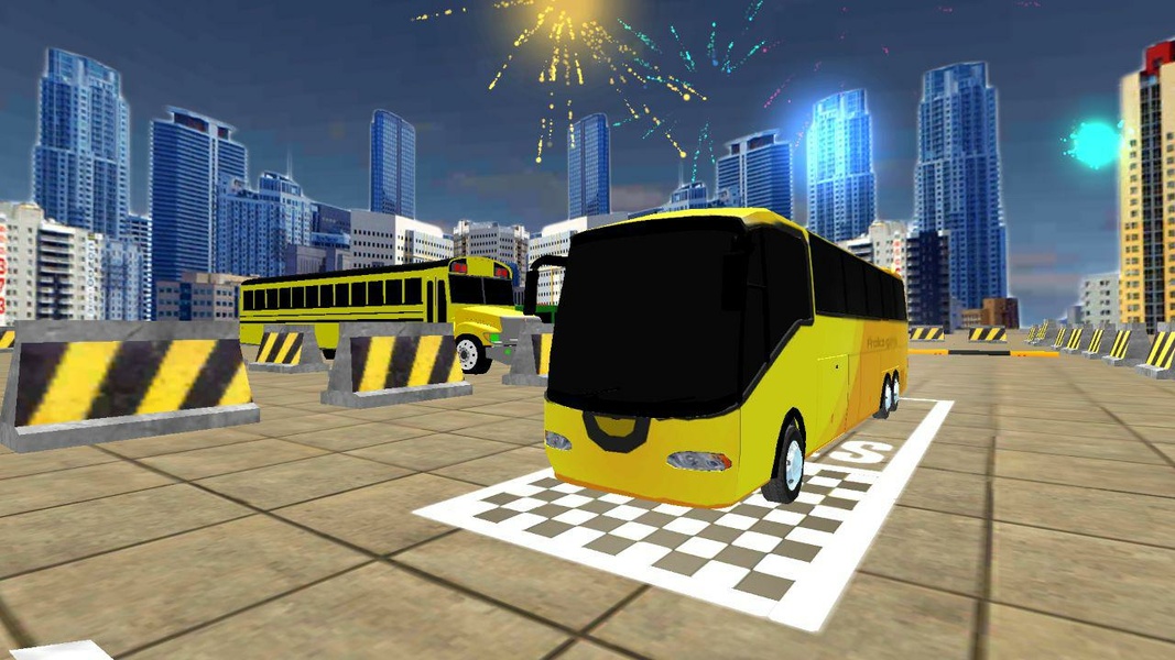 Modern Bus Drive Parking 3D Schermafbeelding 1