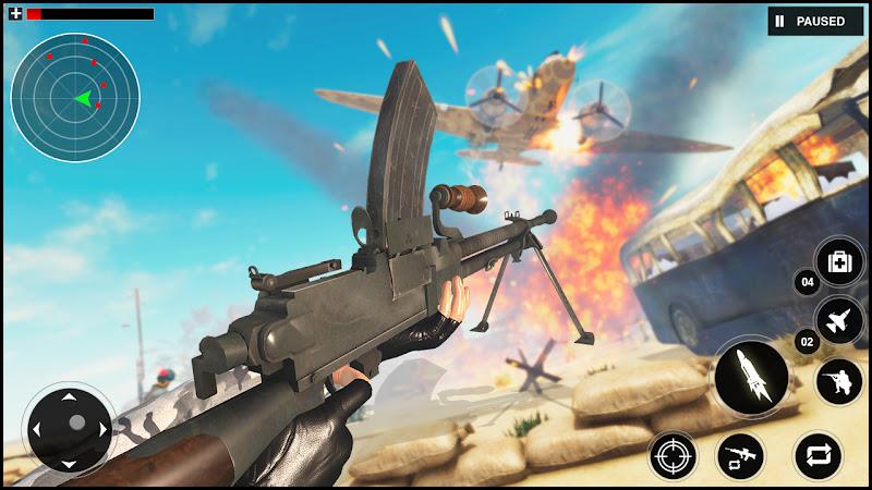 Gunner World War: WW2 Gun Game Ekran Görüntüsü 1