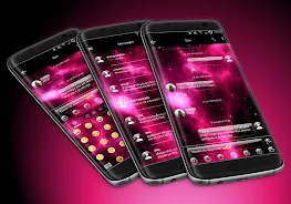 SMS Messages GlassNebula Theme ဖန်သားပြင်ဓာတ်ပုံ 0