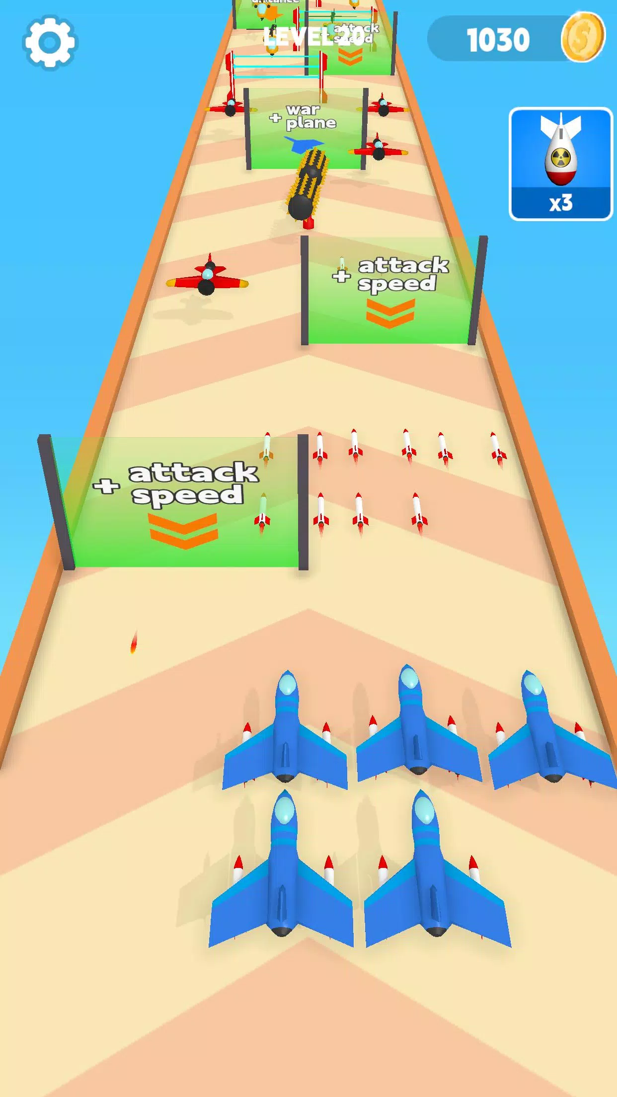 Schermata Warplane VS Tank:Shooting Game 3