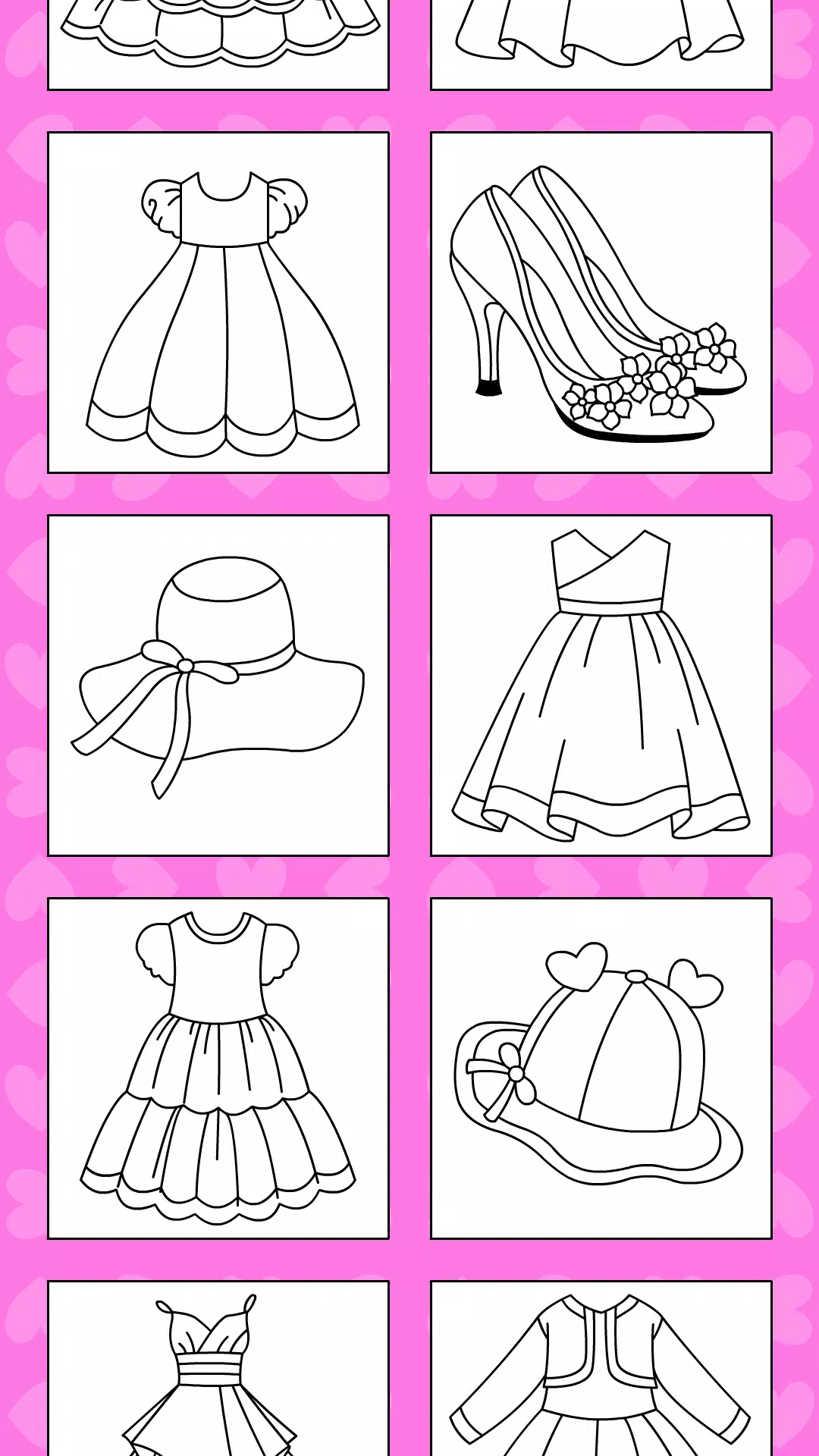 Girls Glitter Dress Coloring應用截圖第2張