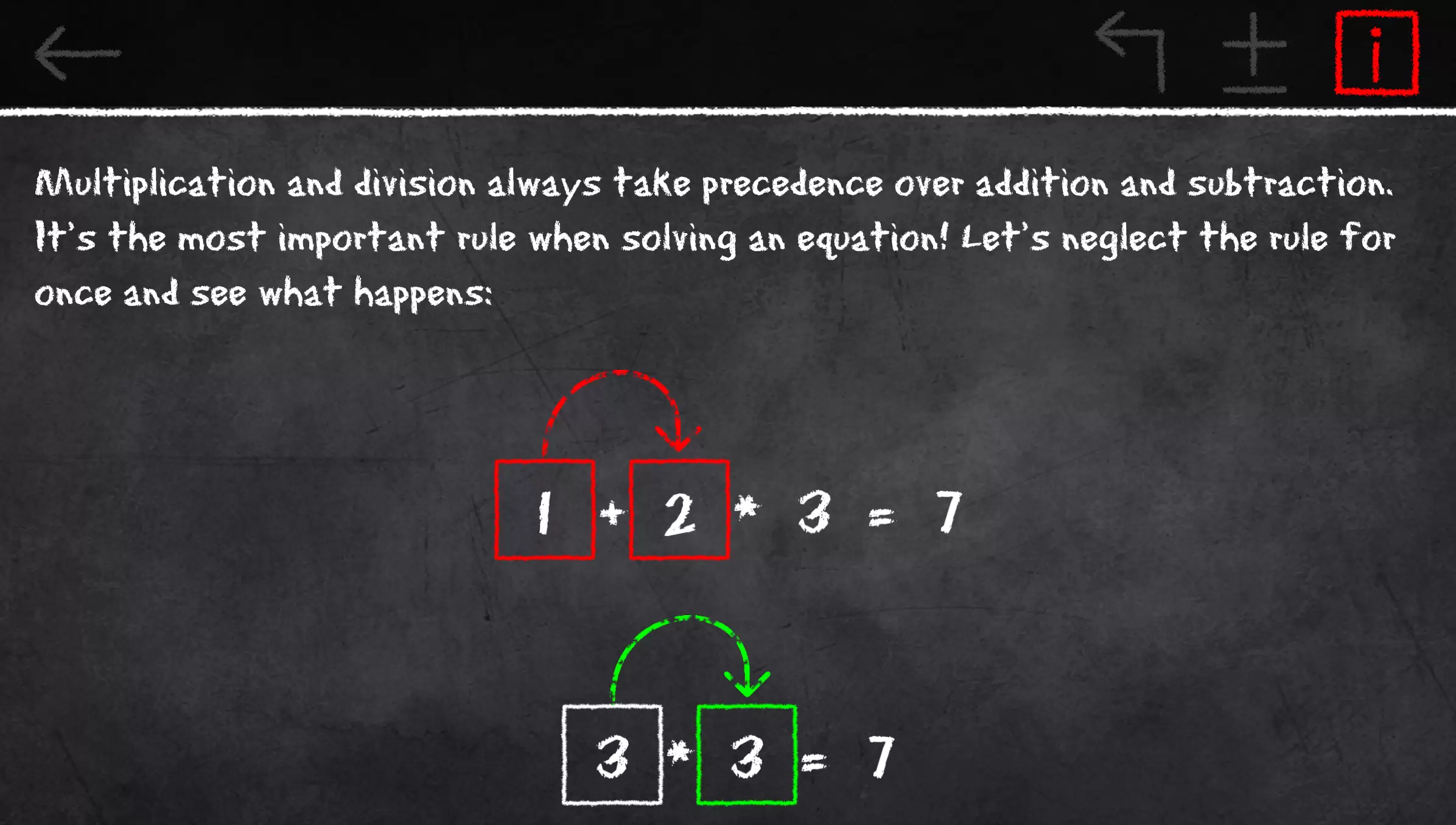 x=1: Learn to solve equations Capture d'écran 2