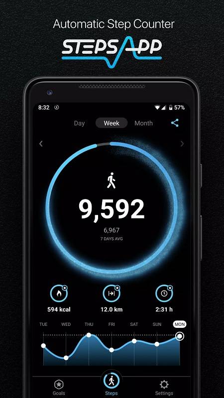 StepsApp Pedometer & Step Counter Tangkapan skrin 0