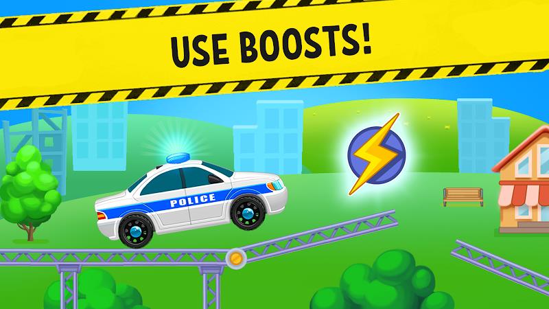 Police Car x Kids Racing Games Schermafbeelding 3