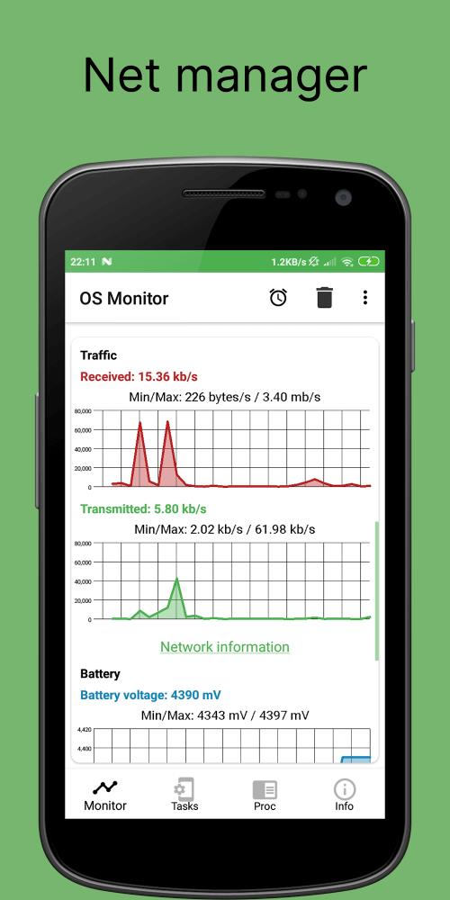 OS Monitor: Tasks Monitor ဖန်သားပြင်ဓာတ်ပုံ 2