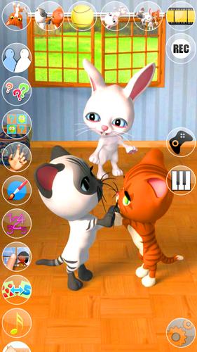 Talking 3 Friends Cats & Bunny 스크린샷 0