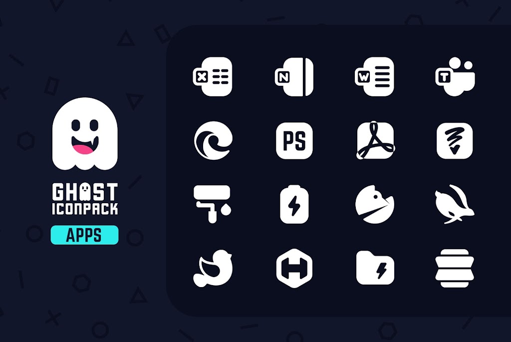 Ghost Icon Pack Mod Tangkapan skrin 2