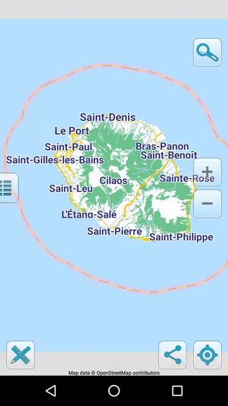 Map of Reunion offline應用截圖第0張