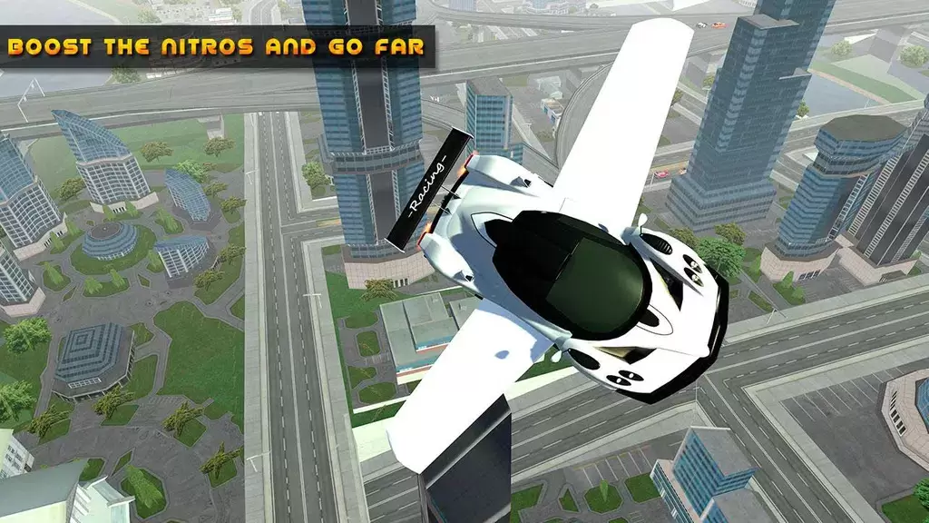 Flying Car Game driving Tangkapan skrin 0