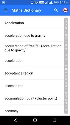 Maths Dictionary Capture d'écran 1