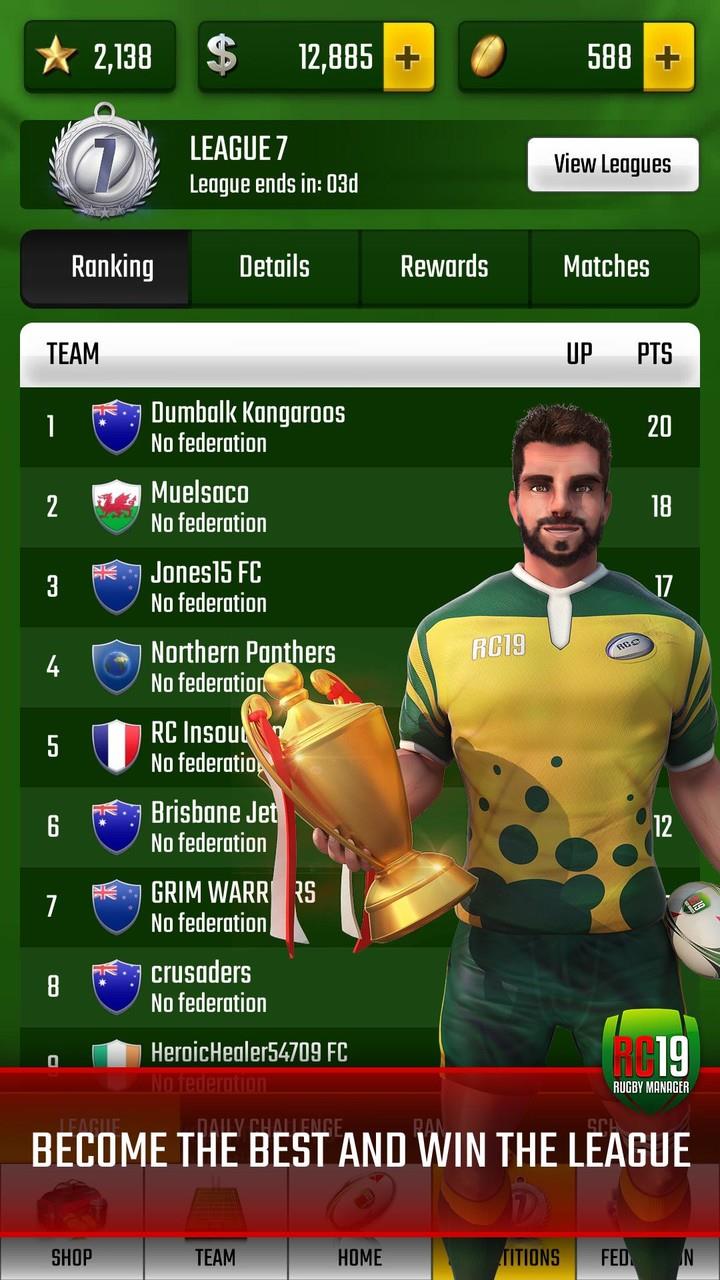 Rugby Champions 19 Скриншот 3