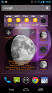 Moon Phase Widget Schermafbeelding 2