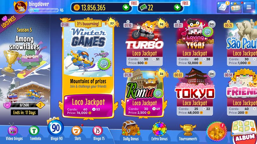 Bingo Lotto Tombola Online 스크린샷 1