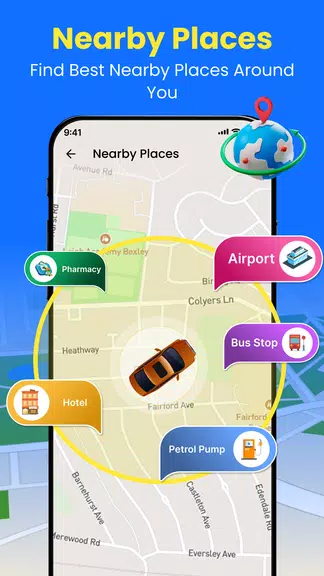 Schermata GPS Earth Maps Live Navigation 2