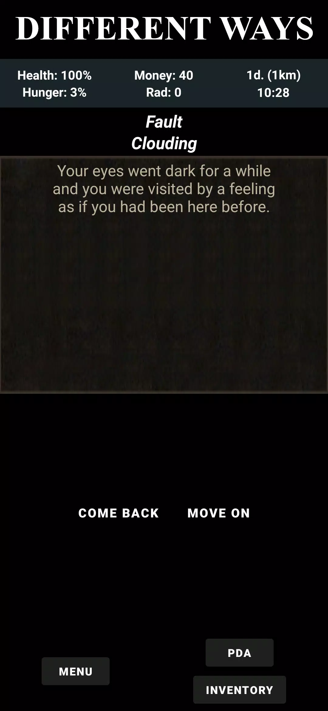 Fault Zone: Text Quest RPG Survival Captura de tela 2