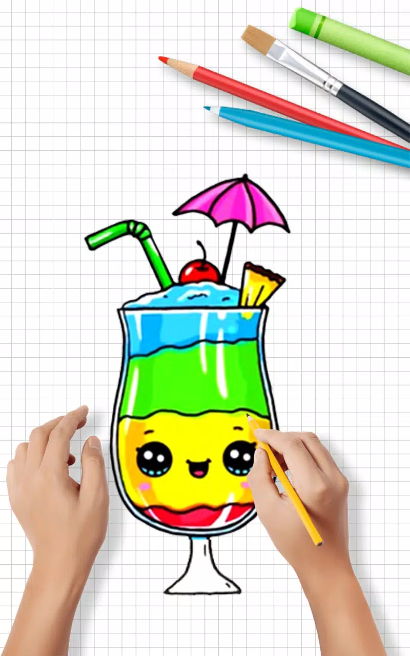 Draw Cute Drinks स्क्रीनशॉट 2