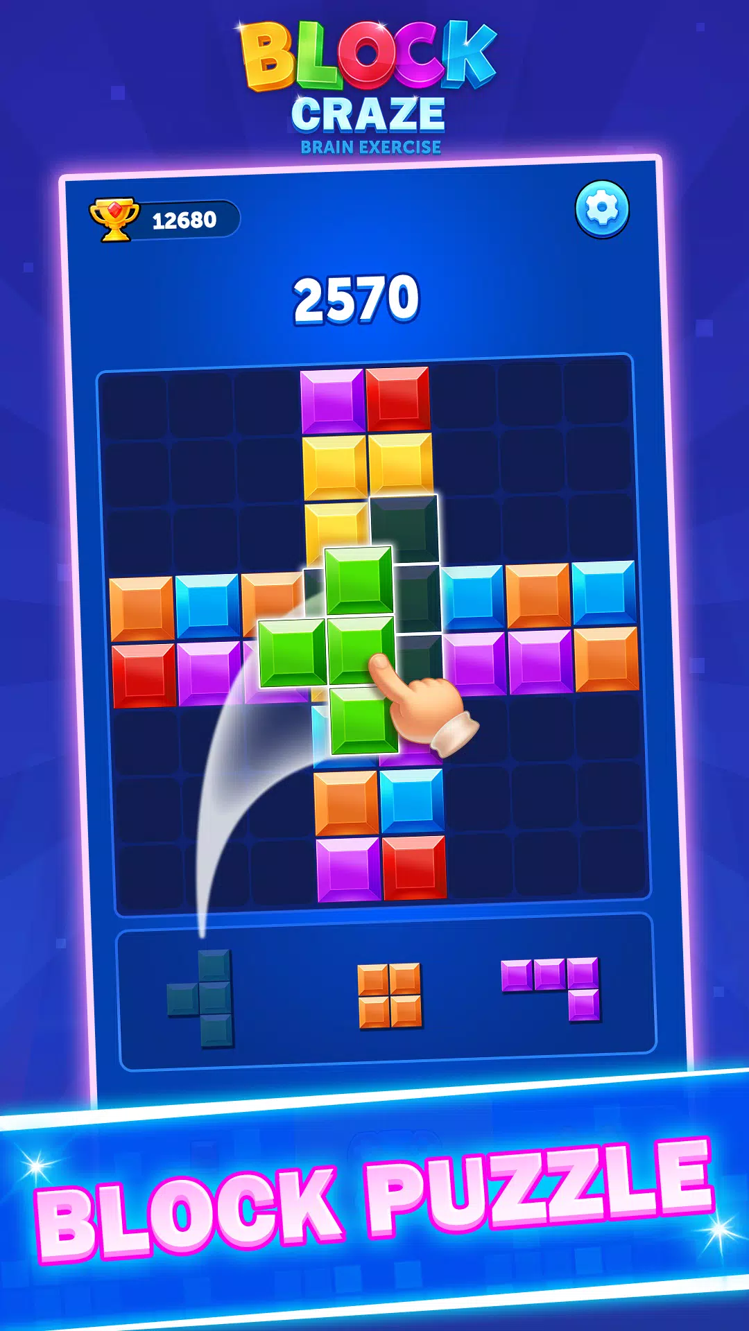 Block Craze：Brain Exercise Ảnh chụp màn hình 0