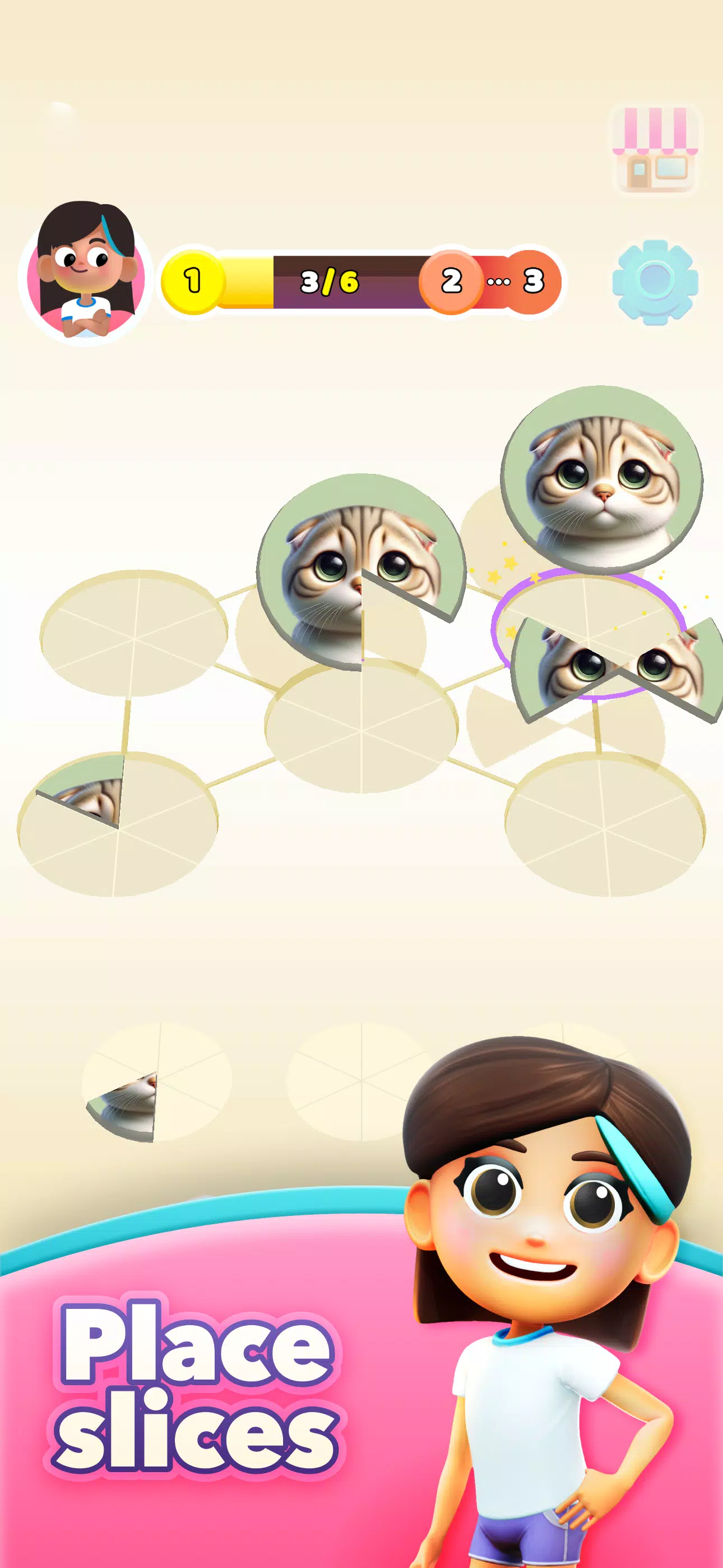 Mia's Slices: Art Puzzle Game ภาพหน้าจอ 0