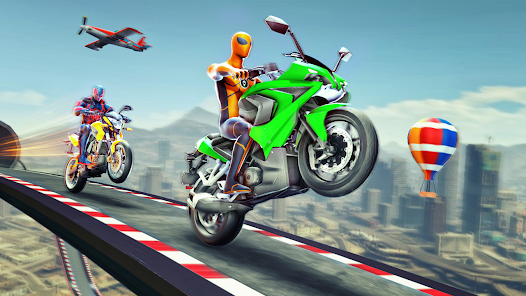 Super Hero Game - Bike Game 3D स्क्रीनशॉट 1