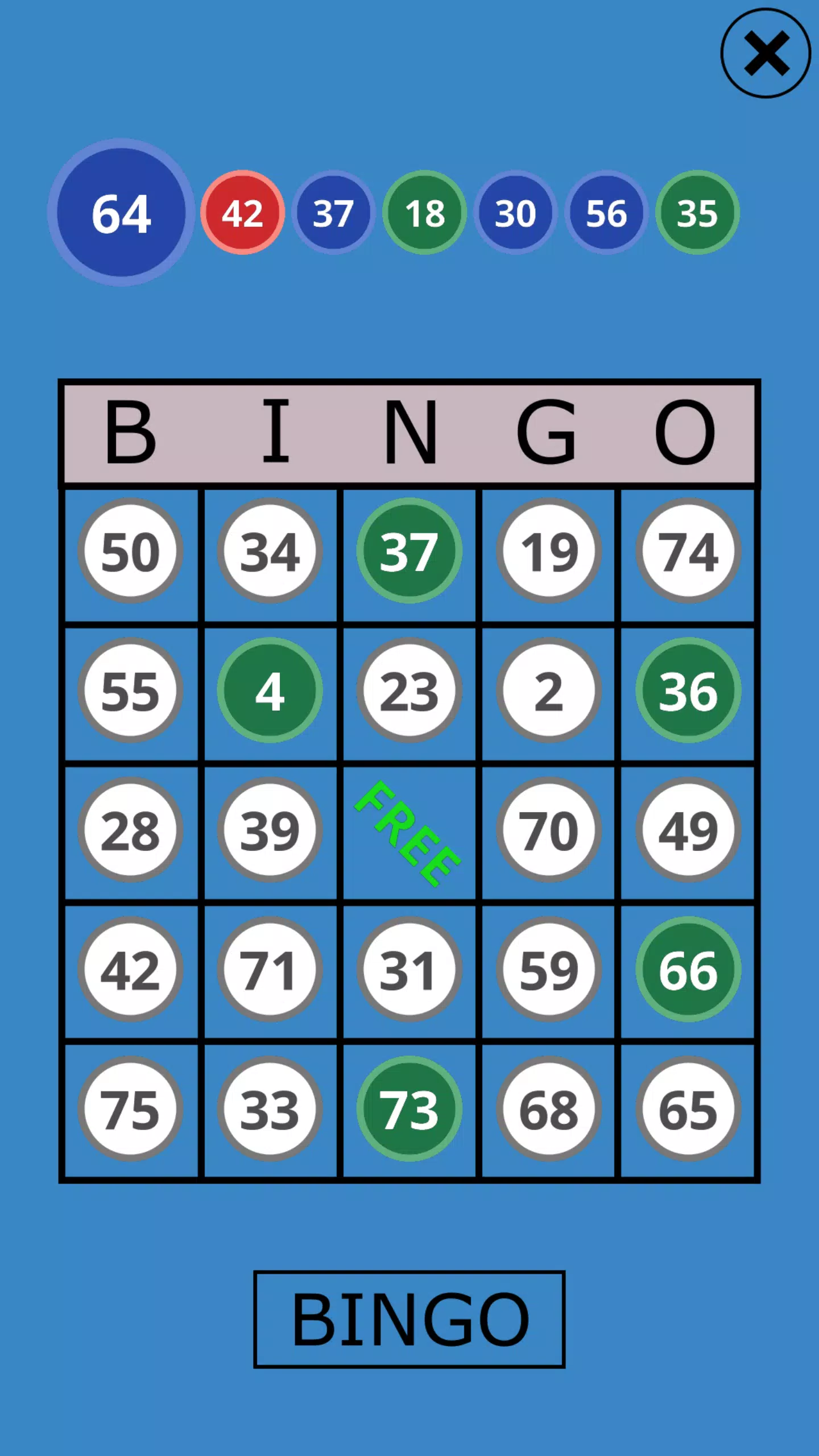 Classic Bingo Touch應用截圖第1張