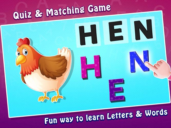 ABC Learning Game ဖန်သားပြင်ဓာတ်ပုံ 3