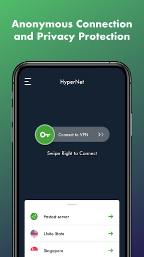 HyperNet Free VPN - Unlimited Capture d'écran 1