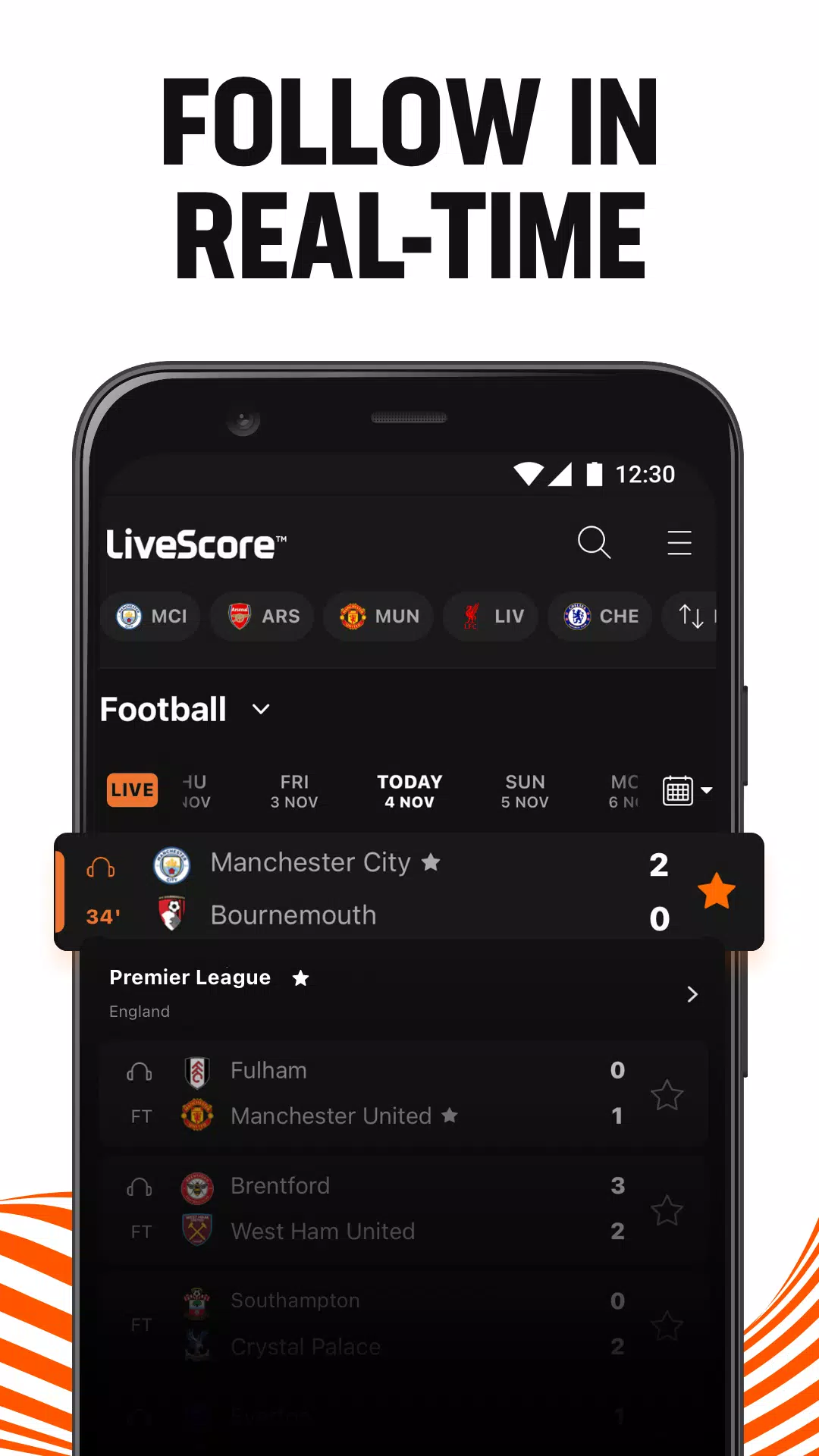 LiveScore ภาพหน้าจอ 3