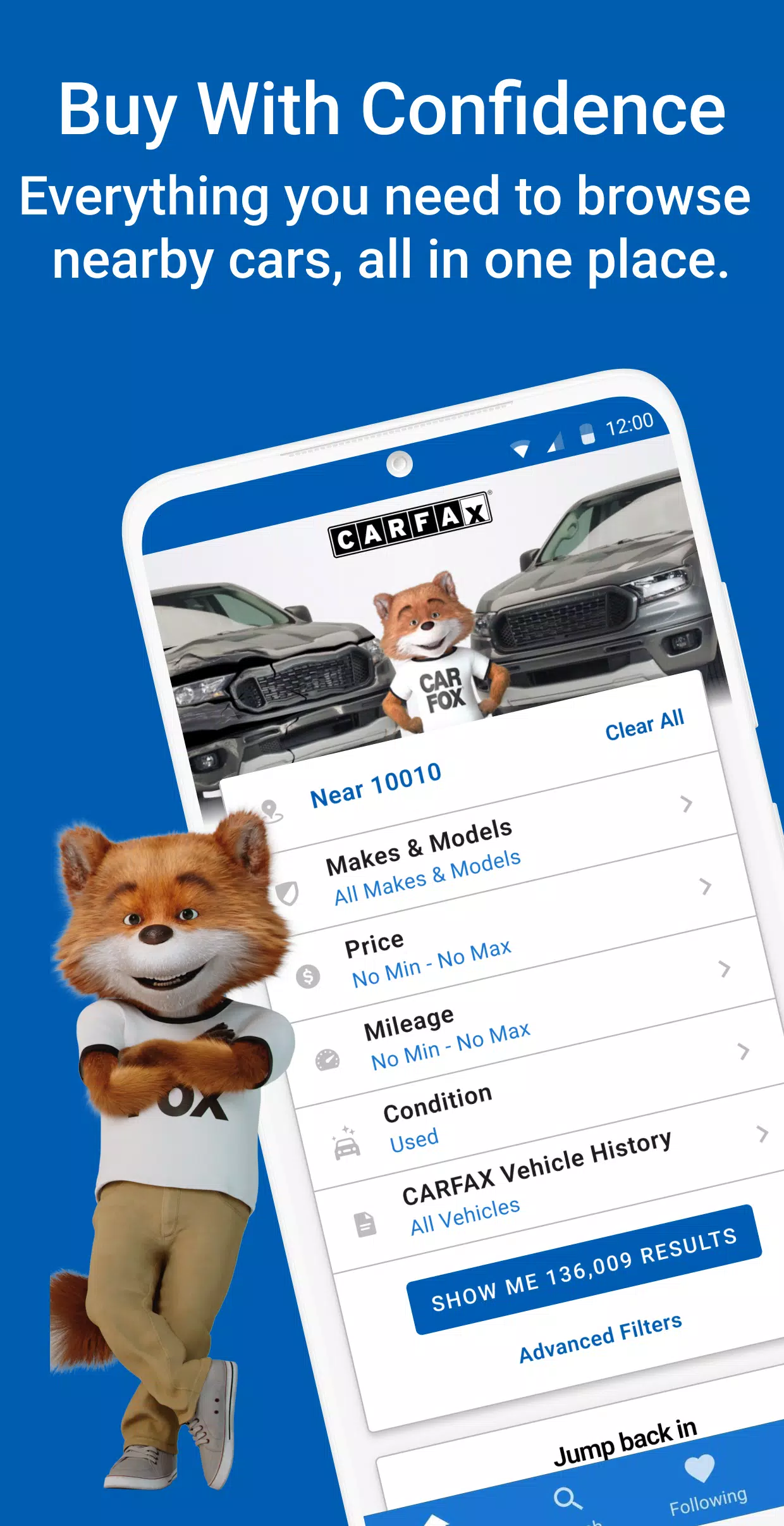 CARFAX Ekran Görüntüsü 0