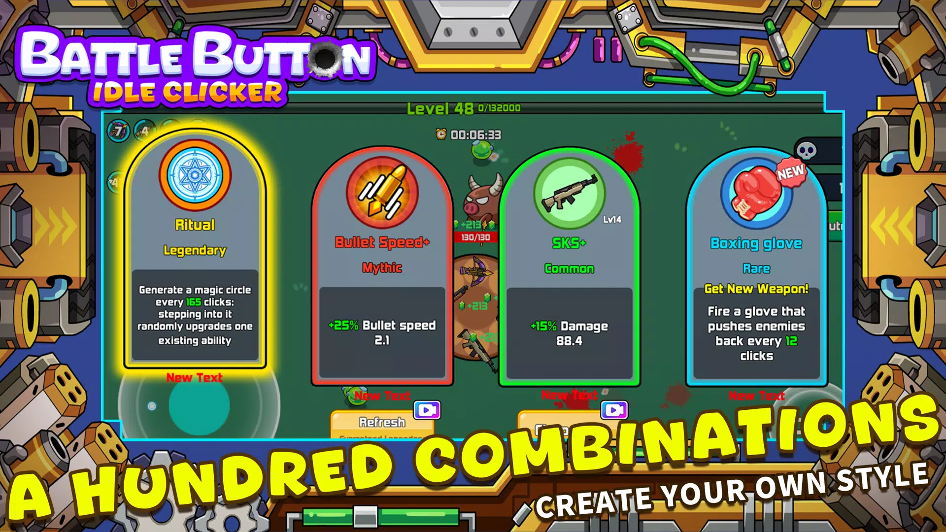 Schermata Battle Button - idle clicker 3