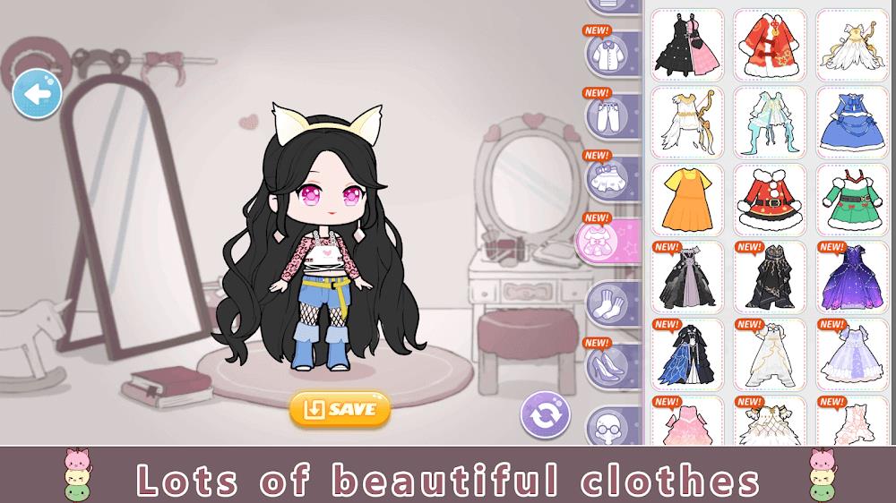 Schermata YOYO Doll Anime Dress Up Game 1