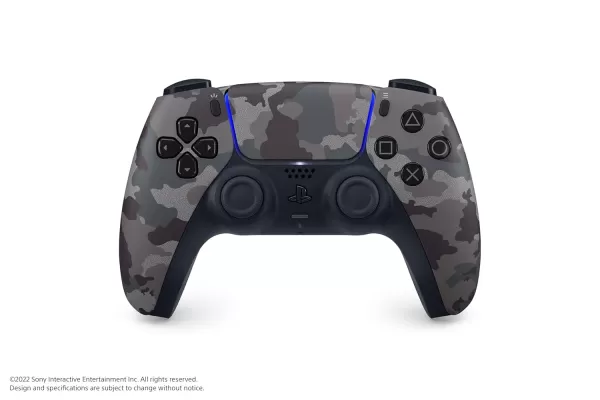 Controlador de camuflagem cinza dualsense