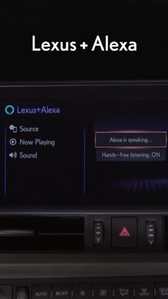 Lexus+Alexa ဖန်သားပြင်ဓာတ်ပုံ 1