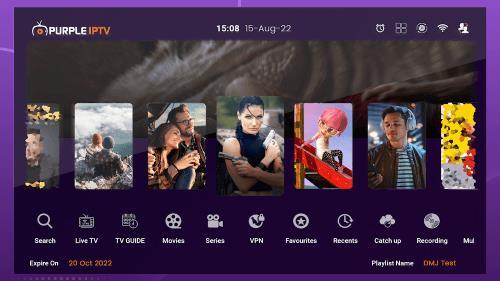 Purple IPTV Captura de pantalla 0