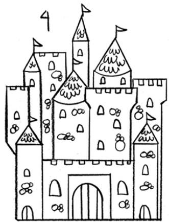 How to Draw Castle - Easy Drawing স্ক্রিনশট 1