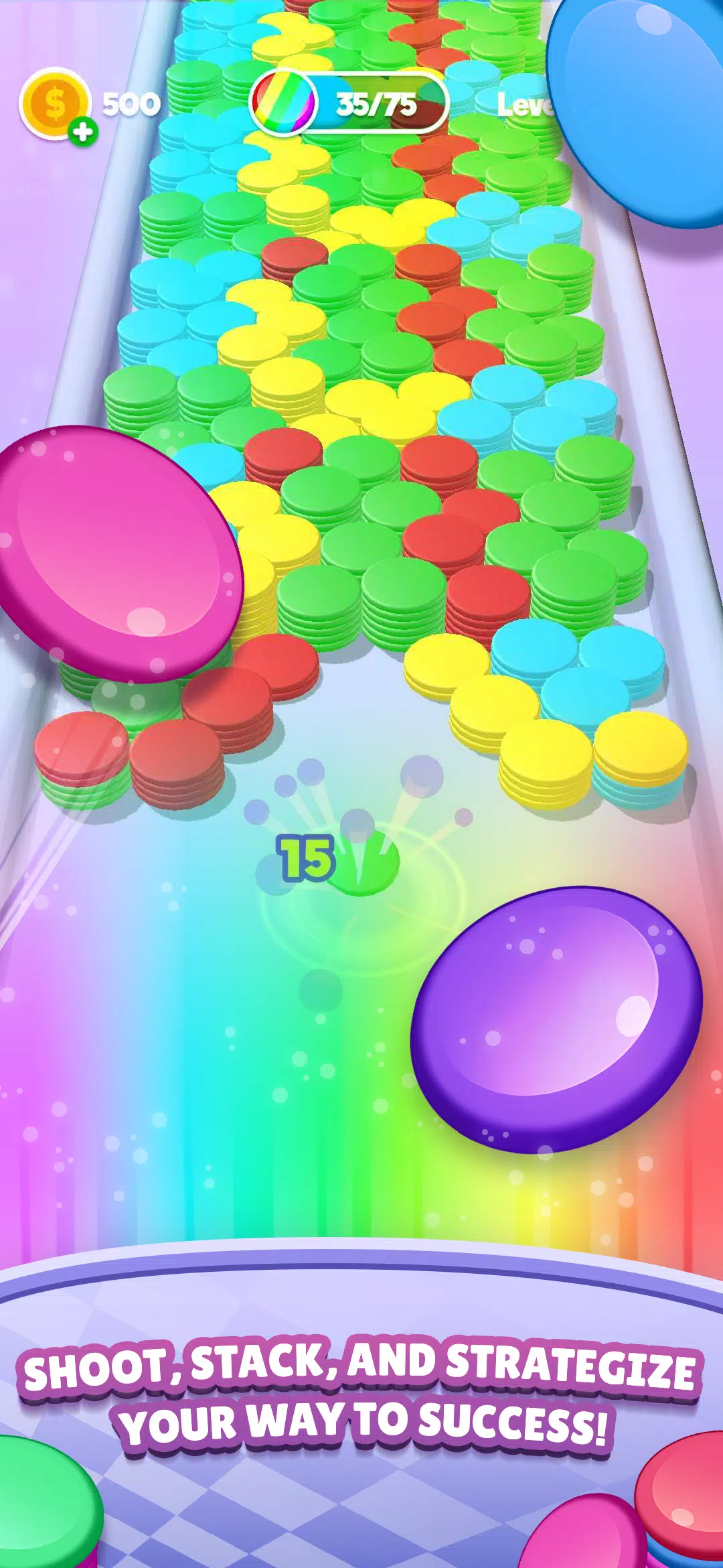 Stack Blast - Disk Shooter ภาพหน้าจอ 2