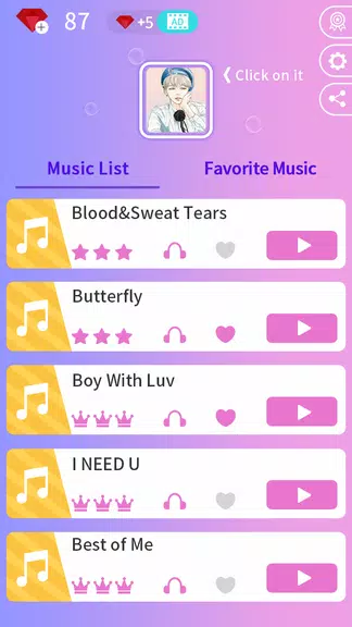 Kpop Music Game - Dream Tiles應用截圖第0張