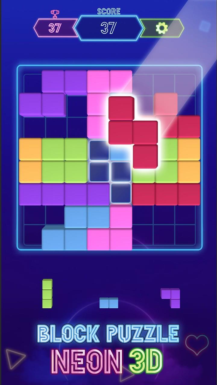 Block Neon 3D : Disco Puzzle应用截图第3张