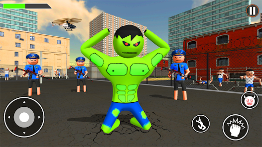 Schermata Incredible Monster: Superhero Prison Escape Games 1