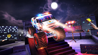 Mega Truck Rooftop Stunt Games Tangkapan skrin 3