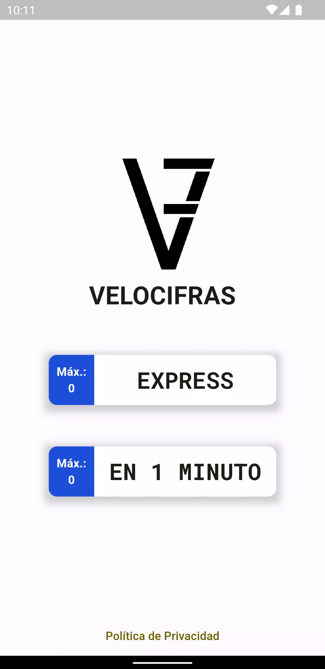 Velocifras - Juego Matrículas Screenshot 0