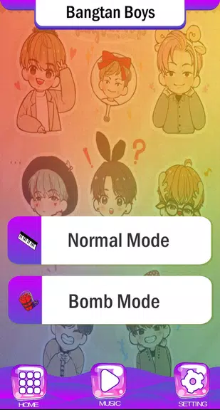 BTS Chibi Piano Tiles Captura de tela 2